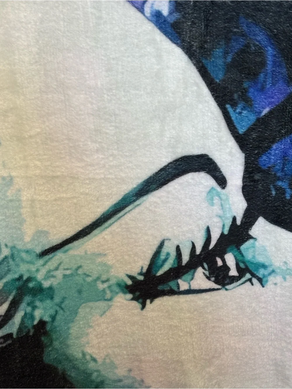 NEW  “Love is in the Air” Frankenstein & his lovely Bride!  Goth Fleece/Blanket
